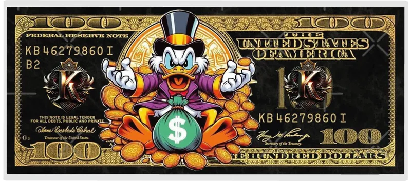 100 USD pato