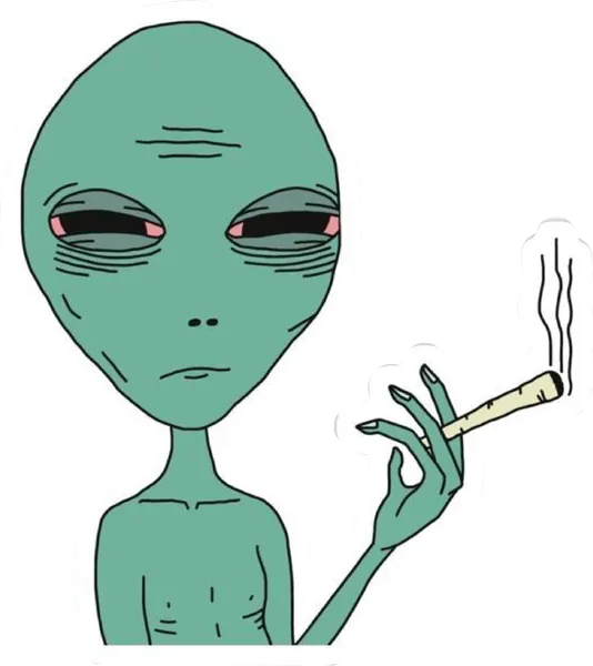 Alien fumón