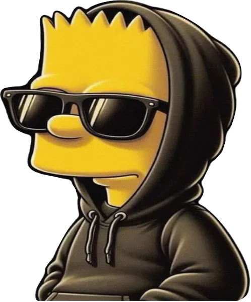 Bart capucha negra