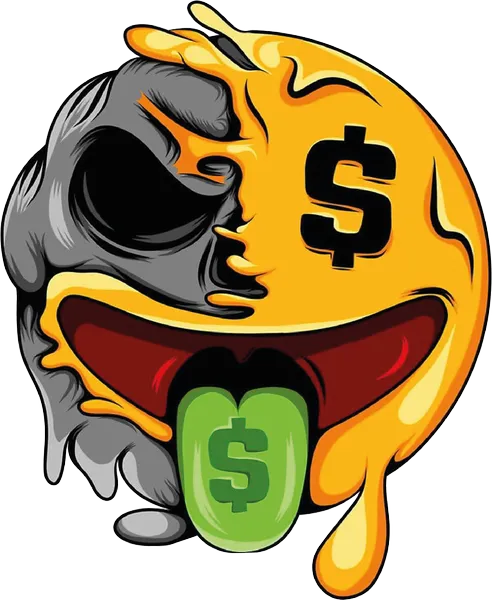 Cabeza con signo dolar