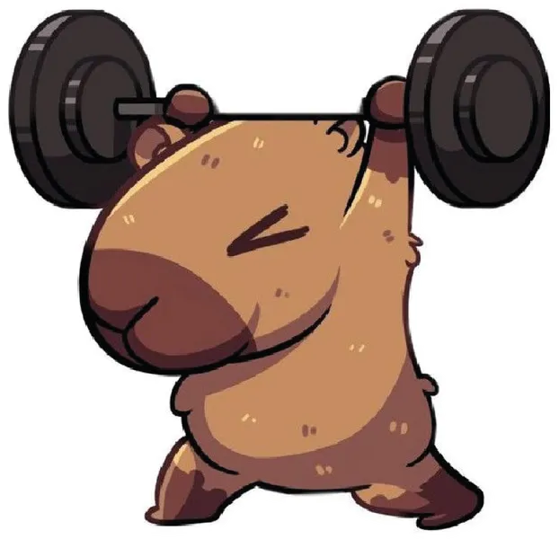 Capibara entrenando