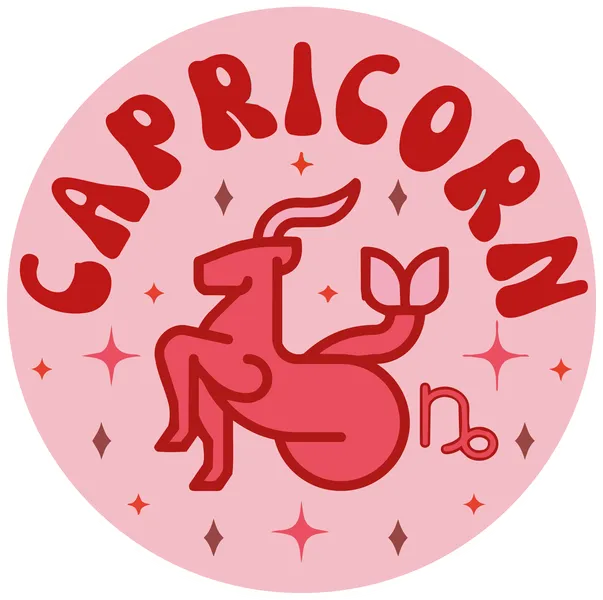 Capricornio rosa redondo