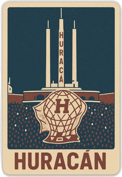 Estadio Huracan tarjeta