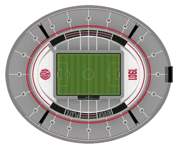 Estadio River desde arriba