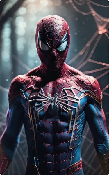 Hombre araña con fondo