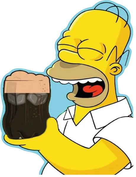 Homero con Fernet