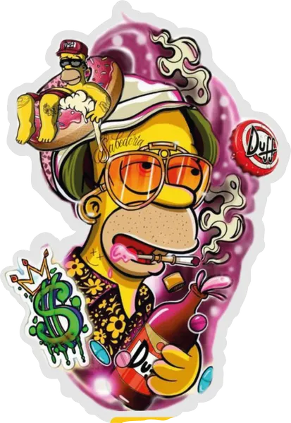 Homero fiestero toons