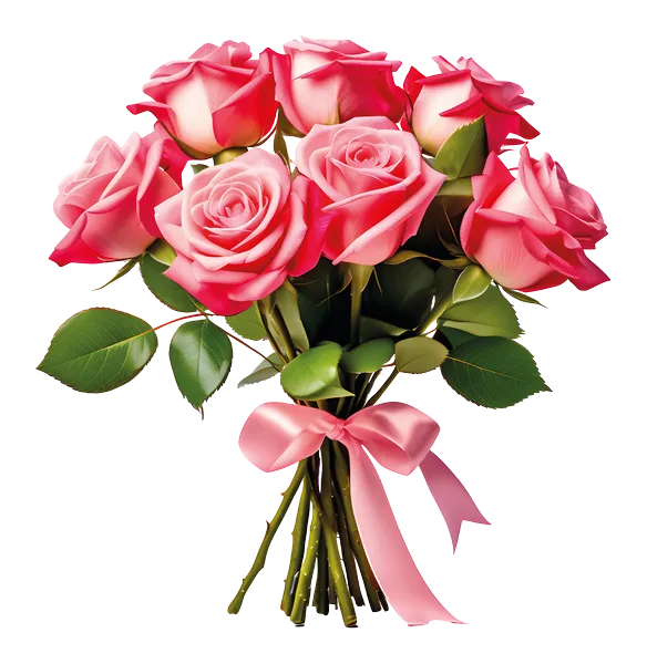 Ramo de rosas rosa