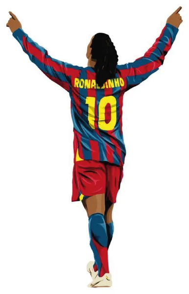 Ronaldinho de espalda