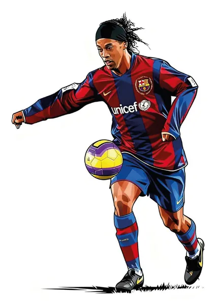 Ronaldinho por patear