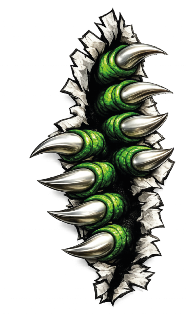 GARRAS VERDE 3D