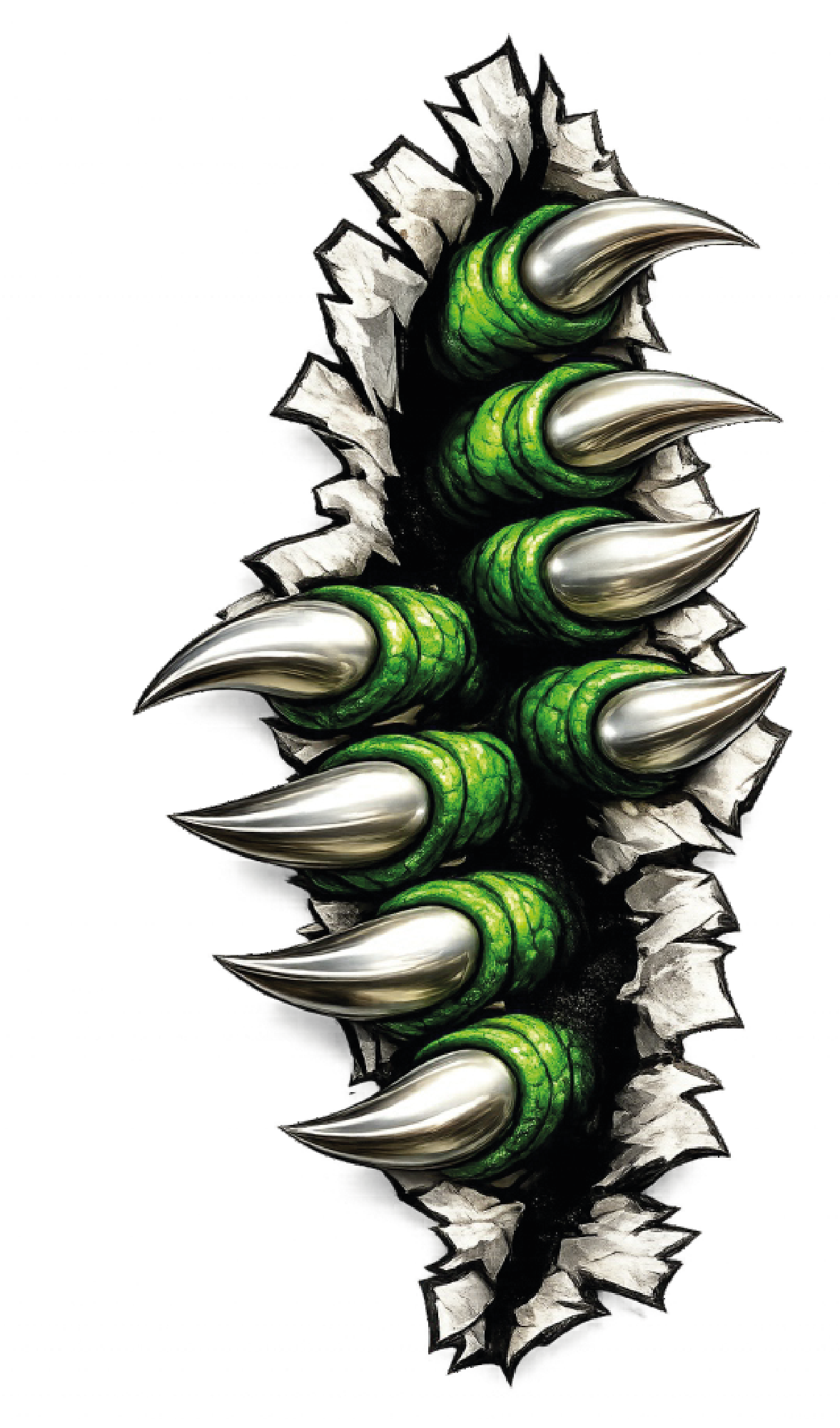 GARRAS VERDE 3D